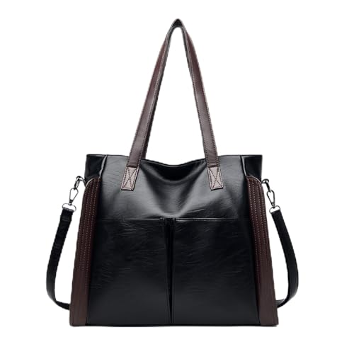 Leder Schulter Geldbörsen Frauen Toted Handtaschen Obere Tasche Trendy Satchel Handtasche Crossbody Taschen Mit Abnehmbarem Gurt Tasche Taschen Handtaschen Geldbörsen von SELVFZ