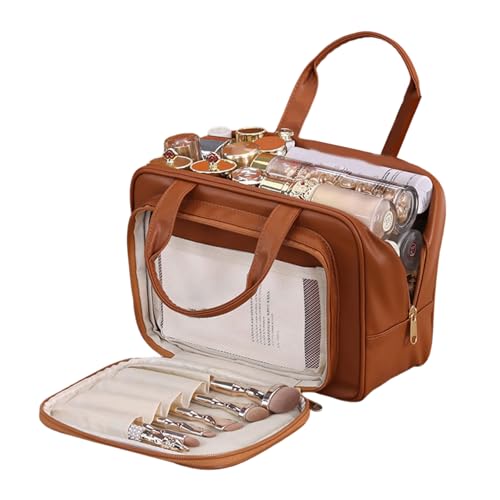 Leichte Tragbare Make Up Beutel Mit Mehreren Fächern Kosmetik Für Reisen Essentials Und Zubehör Reisen Toilettenbeutel Frauen von SELVFZ