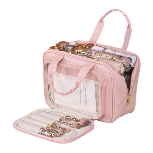 Leichte Tragbare Make Up Beutel Mit Mehreren Fächern Kosmetik Für Reisen Essentials Und Zubehör Reisen Toilettenbeutel Frauen von SELVFZ