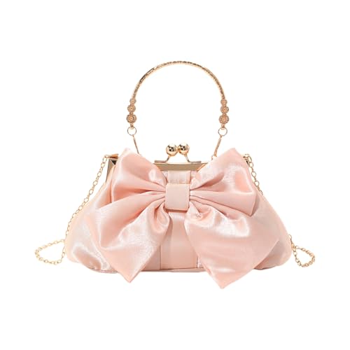 Luxus Abendbeutel Bowknot Metal Kiss Lock Frauenhandtasche Für Weihnachten Hochzeitsfeier Abendessen Mit Abnehmbarer Kettenabend Geldbörse von SELVFZ