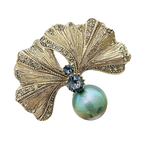 Metal Broschach Gingko Leaf Kleidung Schmuck Mode Accessoire Legierung Textur Angemessene Für Hemden Und Rucksack DEOKRATING Vintage Ginkgoes Blattstift von SELVFZ