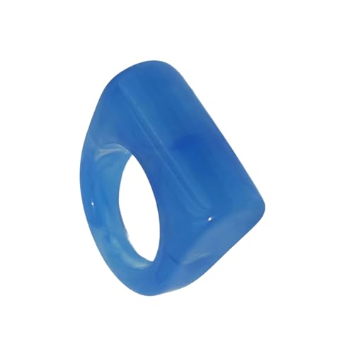 Minimalistische Harz Geometrische Ringe Bequemer Unisex Schmuck Mit Hellfarb Auswahl Minimalistischer Geometrischer Moderinge von SELVFZ