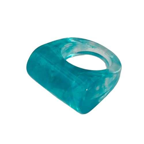 Minimalistische Harz Geometrische Ringe Bequemer Unisex Schmuck Mit Hellfarb Auswahl Minimalistischer Geometrischer Moderinge von SELVFZ