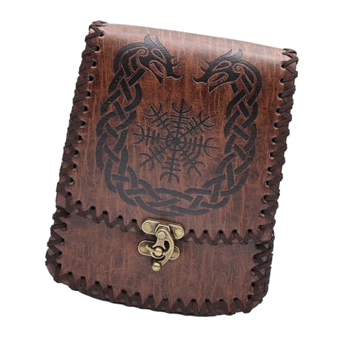 Mittelalterliche Gürtelbeutel Für Frauen Mann Renaissances Coin Bag Kleine Gürtelbeutel PU Ledermünze Geldbeutel Tailentasche Wechsel Geldbörse Mittelalterliche Gürtelbeutel Brieftaschen von SELVFZ