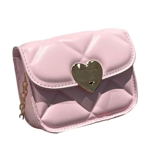 Mode Kleine Crossbody Taschen PU Leder Satchel Gestackte Umhängetasche Mit Kettenriemen Für Frauen Und Mädchen Stilvolle Crossbody Tasche von SELVFZ