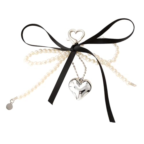 Mode Perlen Bögen Keychain Multi Funktionstasche Charme Accessoire Telefon Ornament Herz Anhänger Für Frauen Und Mädchen Stilvolle Tasche Hängen von SELVFZ