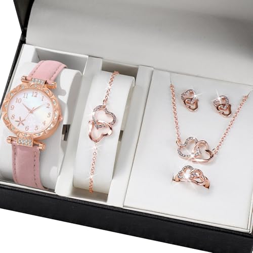 Modeschmuck Schmetterlings Uhr Und Elegante Accessoires Set Women Mode Schmuck Set Legierung Textur Für Verschiedene Anlässe Leichtmetallbutterfly Accessoire von SELVFZ