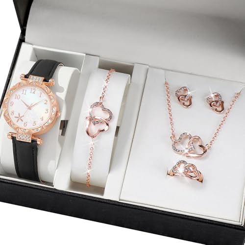 Modeschmuck Schmetterlings Uhr Und Elegante Accessoires Set Women Mode Schmuck Set Legierung Textur Für Verschiedene Anlässe Leichtmetallbutterfly Accessoire von SELVFZ