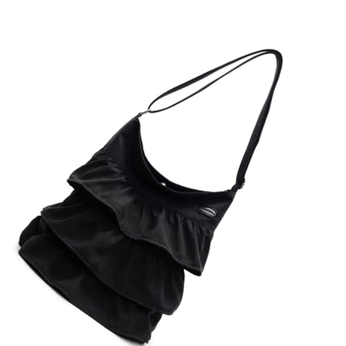 Praktische Leinwandhandtasche Mit Plissierten Designs Casual Schulter Crossbody Geldbörse Verleiht Jedem Outfit Leinwand Satchel Einen Hauch Von Mode von SELVFZ