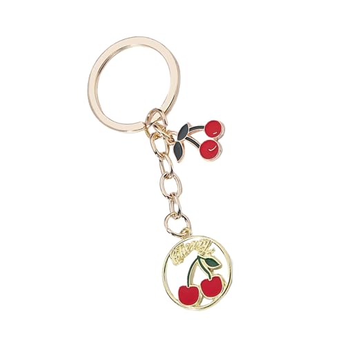 Praktische Schöne Schlüsselanhänger Mit Cherrys Herzen Pflanze Und Früchte Tragbar Für Frauen Mädchen Suchen Kreative Geschenke Fruchtschlüsselring von SELVFZ