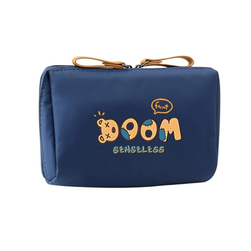SELVFZ Reisekosmetiktasche Praktische Nylon Aufbewahrungsbeutel Ergonomische Toilettenartikel Beutel Make Up Essentieller Für Frauen Und Männer Tragbare Multi Taschen Kosmetikbeutel von SELVFZ