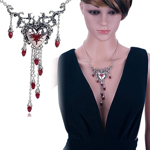 SELVFZ 1 Set Modische Rote Tropfende Diamanten Kristallohrohrringe Halskette Für Frauen Elegante Liebe Herzohrringe Schmuck Geschenk SELVFZ 1 Set Modische Rote Tropfende Diamanten Kristallohrohrringe Halskette Für Frauen Elegante Liebe Herzohrringe Schmuck Geschenk von SELVFZ