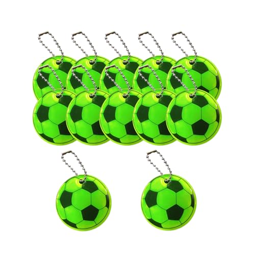 SELVFZ 12 Pack Acrylfußball Keychain Fashion Key Acryltextur Fußball Fan Accessoires Geeignet Für Fußball Fan Fußball Keychain von SELVFZ