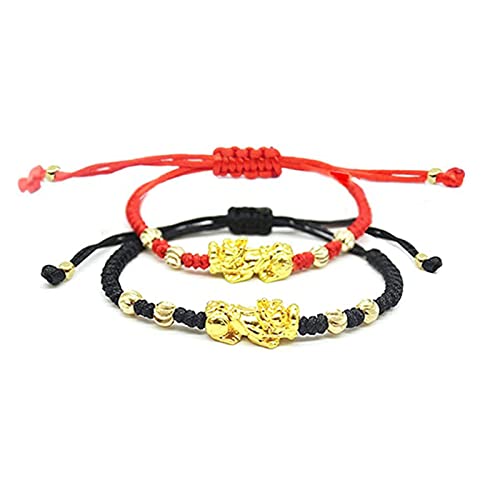 SELVFZ 2 PCs Seilarmbänder Gold Farbe Tibetan Buddhist Knoten Verstellbare Charm Armbänder Für Frauen Männer Viel Glück Armbänder SELVFZ 2 PCs Seilarmbänder Gold Farbe Tibetan Buddhist Knoten Verstellbare Charm Armbänder Für Frauen Männer Viel Glück Armbänder von SELVFZ
