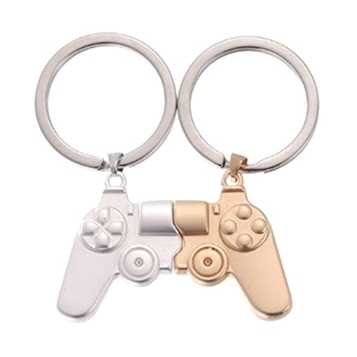 SELVFZ 2 Stücke/Set Schlüsselkette Für Paare Game Controller Lustiger Passender Schlüsselbund Ihr Freund Geschenke Game Keychain Für Freund Party Gunst Für Männer von SELVFZ
