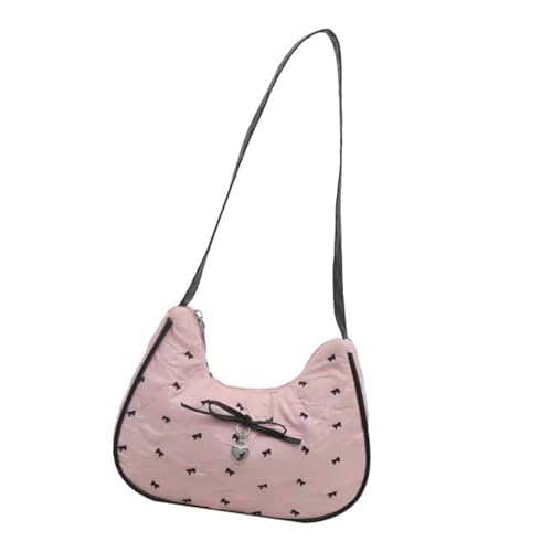 SELVFZ 2025 Innovative Bögen Verschönerte Umhängetasche Leichte Blase Baumwolle Multi Funktionaler Speicher Achselhalterung Weiche Blase Baumwollhandtasche von SELVFZ