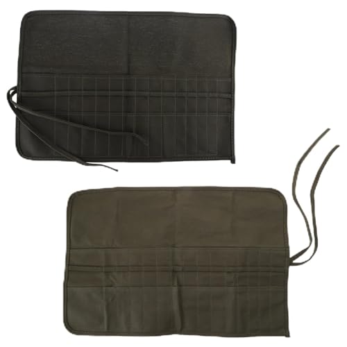 SELVFZ 30 Slot Pinsel Pinsel Vorhang Stift Bleistiftbeutel Künstler Roll Beutel Wrap Bleistift Koffer Für Mädchen Bleistift Für Jungen Bleistiftkoffer Für Erwachsene Bleistiftkoffer Für Für Mädchen von SELVFZ