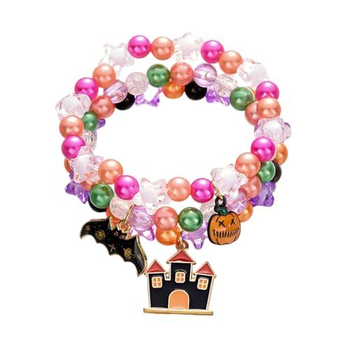 SELVFZ 3pcs Halloween Charme Armbänder Kürbisspeicher Anhänger Legierung Legierung Schmuck Verstellbare Armbänder Für Geschenk Geben Trendy Halloween Armband von SELVFZ