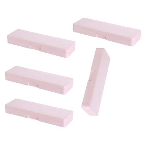 SELVFZ 5 PCs Bleistiftbox Bleistift Hülle Container Plastikstiftkasten Speicher Für Schüler von SELVFZ