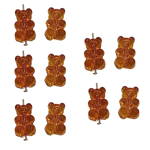 SELVFZ Acrylbärenanhänger Kleine Bärenperlen Schmuckversorgungen Acrylmaterial Für Armband Armreifen Halskette Schmuck Making Schmuckzubehör Zuzulegen von SELVFZ