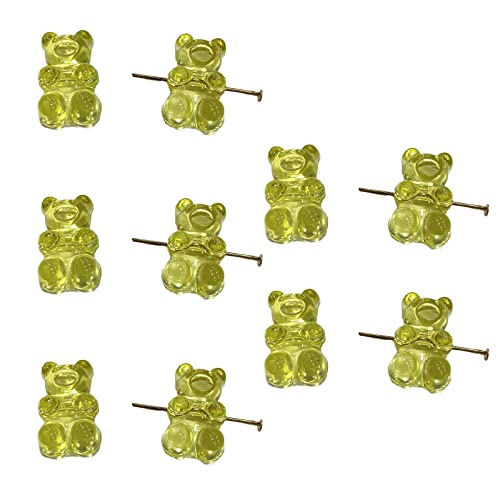 SELVFZ Acrylbärenanhänger Kleine Bärenperlen Schmuckversorgungen Acrylmaterial Für Armband Armreifen Halskette Schmuck Making Schmuckzubehör Zuzulegen von SELVFZ