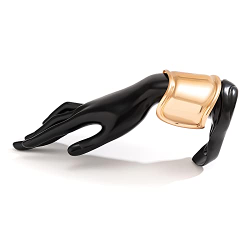 SELVFZ Aussage Big Manschette Armbänder Nischendesign Armreifen Für Frauen 2023 Neuartiger Stil Übertreiben Metallisch Offenes Armband Einstellbares Offenes Armband Für Männer von SELVFZ
