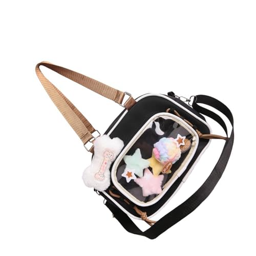 SELVFZ Bequemer Schultergurt Nylon Handtasche Leichte Crossbody Tasche Mit Klarem Display Design Für Studenten Ergonomische Studentin Pendlertasche von SELVFZ