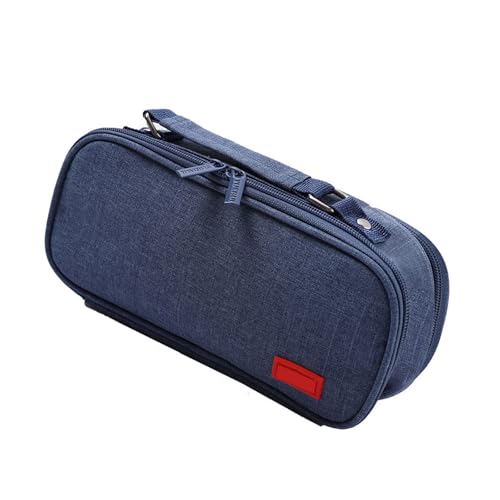 SELVFZ Bleistiftkoffer Mit Hoher Kapazitätsklasse 5 Abschnitt Leinwand Stiftbeutel Stift Organisatoren Bag Travel Cosmetics Tragetasche 24x8.5x11cm Leinwand Bleistiftbeutel von SELVFZ