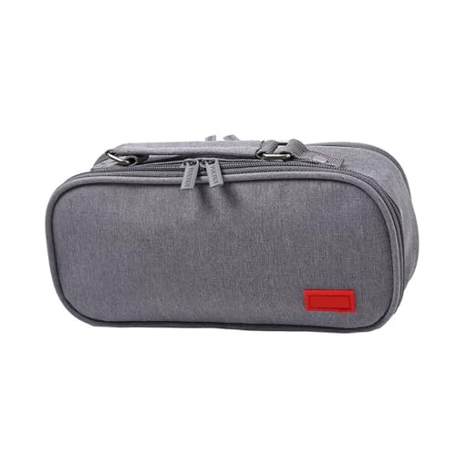 SELVFZ Bleistiftkoffer Mit Hoher Kapazitätsklasse 5 Abschnitt Leinwand Stiftbeutel Stift Organisatoren Bag Travel Cosmetics Tragetasche 24x8.5x11cm Leinwand Bleistiftbeutel von SELVFZ