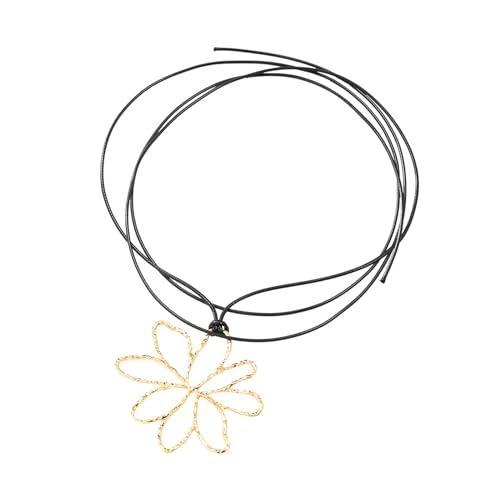 SELVFZ Blumenmuster Choker Halskette Trendy Legierung Colarmbone Ketten Bunt Simulierte Blütenneckschüben Dekorationen SELVFZ Blumenmuster Choker Halskette Trendy Legierung Colarmbone Ketten Bunt Simulierte Blütenneckschüben Dekorationen von SELVFZ
