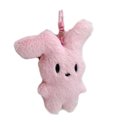 SELVFZ Cartoon Kaninchen Keychain Plüsch Tierpuppe Anhänger Keyring Fashion Bag Ornamente Rucksack Dekoration Autoschlüsselhalter von SELVFZ