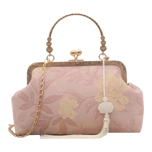 SELVFZ Chinesische Stile Crossbody Umhängetasche Für Frauen Bestickte Florale Geldbörsen Eleganter Handtasche Clutch Chinesische Crossbody Tasche von SELVFZ