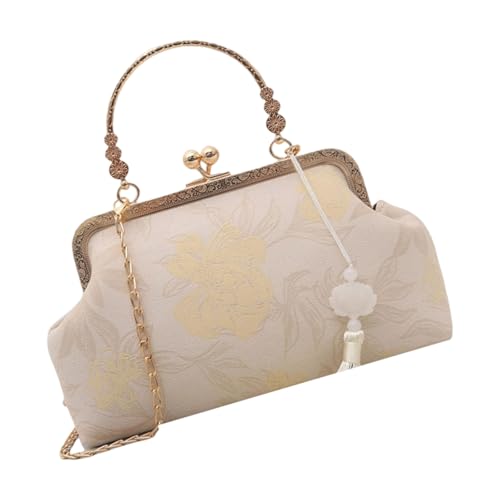 SELVFZ Chinesische Stile Crossbody Umhängetasche Für Frauen Bestickte Florale Geldbörsen Eleganter Handtasche Clutch Chinesische Crossbody Tasche von SELVFZ