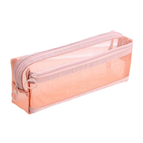 SELVFZ Clear Pencil Case Große Kapazität Doppelschicht Bleistiftbeutel Pen Organisatoren Tasche Für Schülerinnen Und Make Up Make Up Tasche Tragbare Stift Organisatoren von SELVFZ