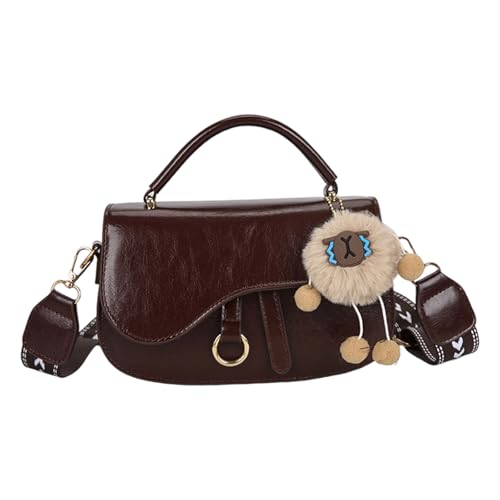 SELVFZ Crossbody Bag Compact PU Konstruktion Abnehmbar Dekorative Accessoire Umhängetaschen Praktische Outfit Enhancer Trendy Abnehmbarer Charm Crossbody Geldbeutel von SELVFZ