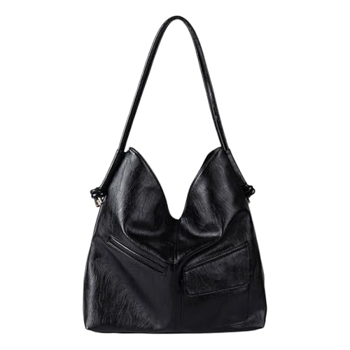 SELVFZ Damen Retro PU Leder Achsel Tasche Weiche Umhängetaschen Mit Großen Kapazitäten Schläfrigen Taschen Für Die Arbeit Und Tägliche Verwendung Von Averarm Taschen von SELVFZ
