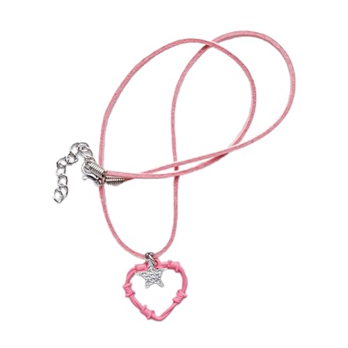 SELVFZ Einfache Liebe Diamanten Fünf Punkte Sternanhänger All Schlüsselbeutelkette Roman Velvets Seil Kaltwind Halskette Für Mädchen SELVFZ Einfache Liebe Diamanten Fünf Punkte Sternanhänger All Schlüsselbeutelkette Roman Velvets Seil Kaltwind Halskette Für Mädchen von SELVFZ
