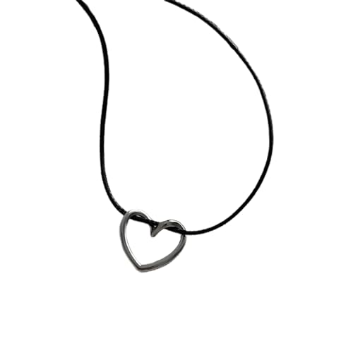 SELVFZ Einfacher Hohl Herz Anhänger Halskette Halshöhe Mode Schmuck Einfache Schlüsselbeutel Kette Verstellbare Nackenkette SELVFZ Einfacher Hohl Herz Anhänger Halskette Halshöhe Mode Schmuck Einfache Schlüsselbeutel Kette Verstellbare Nackenkette von SELVFZ