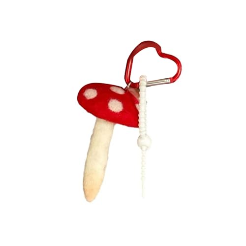 SELVFZ Einzigartige Filzpilzschlüsselketten Charm Elegantes Designs Für Schlüsselhalter Und Taschenzubehör Für Alle Altersgruppen Geeigneter Schlüsselbund von SELVFZ