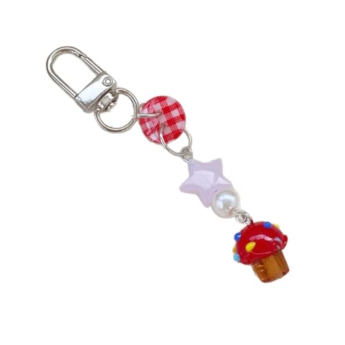 SELVFZ Einzigartiger Pilzschlüsselketten Mode Key Kreativer Schlüsselverzierungen Für Diejenigen Die Vintage Ästhetik Zu Schätzen Wissen Einzigartiger Glasschlüsselkette von SELVFZ