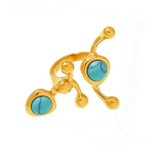 SELVFZ Elegant C Form Steinschmuck Ringe Edelstahl Körper Ergonomisches Design 7 US Größe Leicht 14g Für Frauen Modische Geometrische Steinring SELVFZ Elegant C Form Steinschmuck Ringe Edelstahl Körper Ergonomisches Design 7 US Größe Leicht 14g Für Frauen Modische Geometrische Steinring von SELVFZ