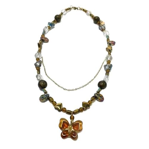 Elegante Doppelt Geschichtete Halskette Verstellbare Länge Neckkette Buntes Perlen Schlüsselbeinkette Stilvoller Hochzeit Schmuck Schmuck von SELVFZ