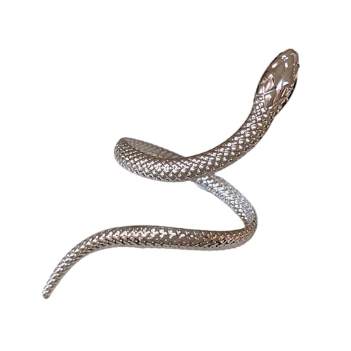 SELVFZ Elegante Schlangenwickelarmband Und Gotische Schlangen Fingerringe Schmuck Set Ornament Für Männer Und Frauen Freizeitkleidung Trendy Schlangen Accessoires von SELVFZ