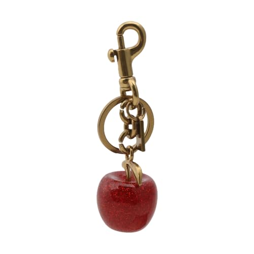 SELVFZ Entzückende Kirschen Geformte Schlüsselkette Handgefertigtes Fruchtanhänger Keychain Charm Mode Key Accessoire Für Frauen Und Mädchen Einzigartiges Accessoire von SELVFZ