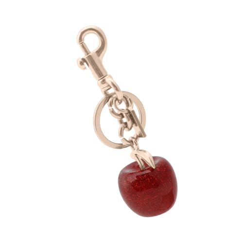 SELVFZ Entzückende Kirschen Geformte Schlüsselkette Handgefertigtes Fruchtanhänger Keychain Charm Mode Key Accessoire Für Frauen Und Mädchen Einzigartiges Accessoire von SELVFZ