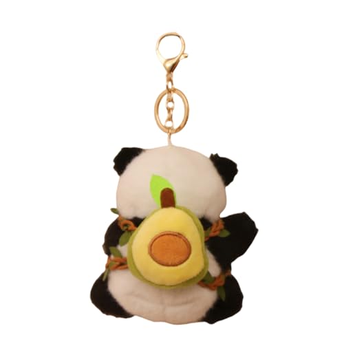 SELVFZ Entzückende Panda Plüschschlüsselkettenspielzeug Tragbarer Panda Plüsch Keychain Weichgefüllte Tierschlüsselring Für Taschen Oder Auto Decors Panda Bag Charme von SELVFZ