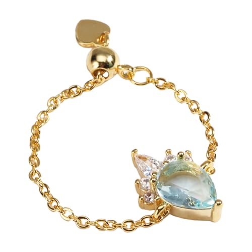 SELVFZ Eröffnungskette Ringe Verstellbare Ringe Tränenheizheizheizfinger Schmuck Kupfertextur Für Modeliebhaber Modische Aussage Vorhanden von SELVFZ