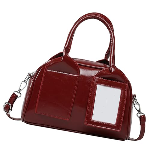 SELVFZ Event Catching Casual Crossbody Bag PU Umhängetaschen Verstellbarer Schultergurt Kompakte Satchel Für Essentielle Organisation Leichte Crossbody Geldbörse von SELVFZ