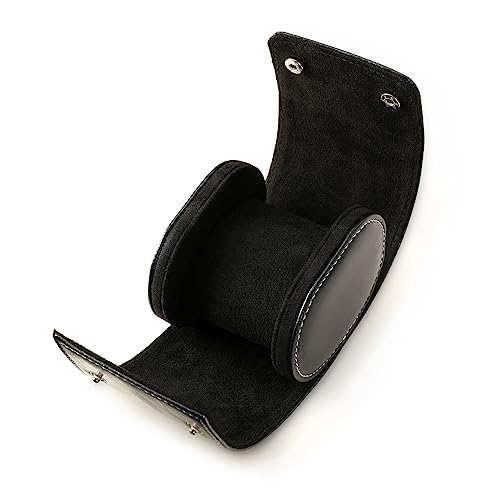 SELVFZ Fashion Watch Box Frauen Männer 1/2/3 Slot Zylinder Rollhalter Armbandwatchwatch Juwely Geschenkaufbewahrung Display Showcase Hülle Tragbare Watch Box Uhren Display Hülle von SELVFZ