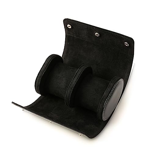 SELVFZ Fashion Watch Box Frauen Männer 1/2/3 Slot Zylinder Rollhalter Armbandwatchwatch Juwely Geschenkaufbewahrung Display Showcase Hülle Tragbare Watch Box Uhren Display Hülle von SELVFZ